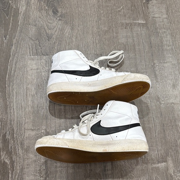 Nike Shoes - Nike White Hightop Blazers Youth Size 7, Women size 8.5